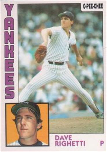 1984 O-Pee-Chee Baseball Cards 277     Dave Righetti